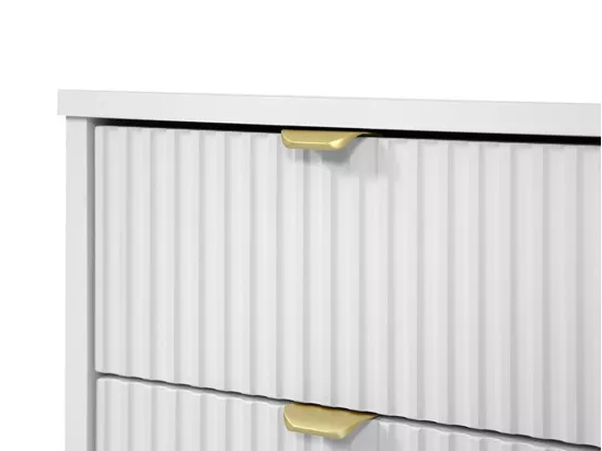 Bureau Comfivo Larmire 100, Avec tiroirs, Nombre de tiroirs: 5, 76x120x55cm, Blanc