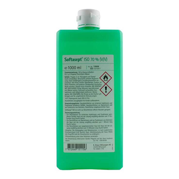 Softasept® ISO 70 % (V/V) Lösung , 1000 ml