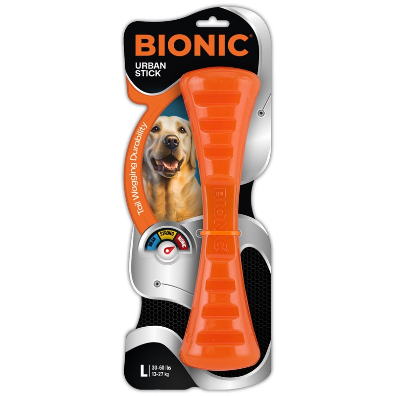 Brinquedo interativo para cães BIONIC Urban Stick, tamanho G, 26 cm