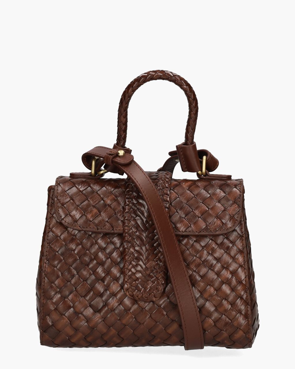 Allan K Kirsten Mini Dama Bruin Tas
