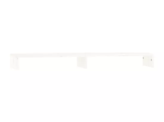Support de moniteur Blanc 100x27x10 cm Bois de pin solide