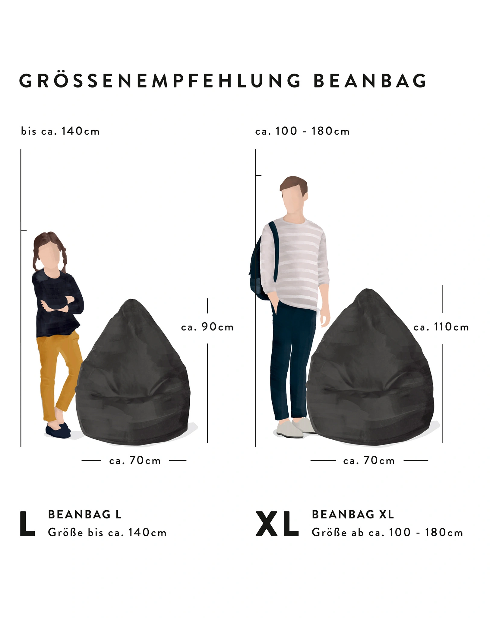 Sitzsack BeanBag FLUFFY XL (Farbe: aubergine)