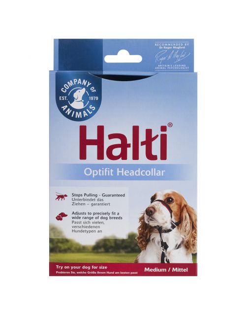 Halti Optifit Headcollar Zwart - Hondenopvoeding