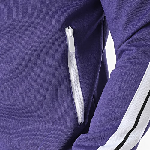 Ensemble De Survetement A Bandes Violet