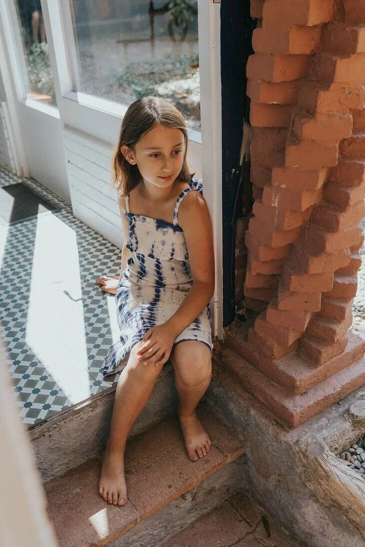A MONDAY IN COPENHAGEN blauwe a monday in copenhagen midi jurk rie dress