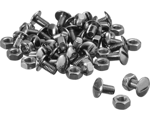Vario schroeven/moeren M6x10 Schulte verzinkt 50-pack