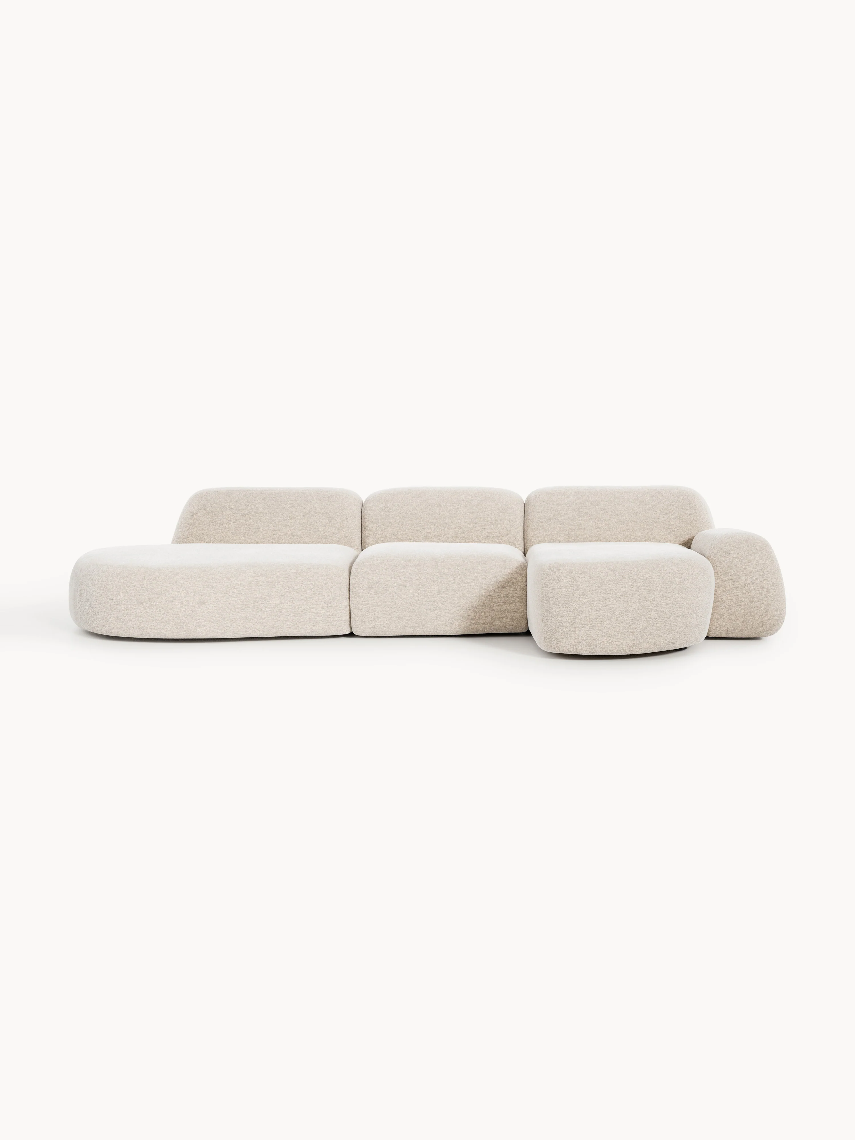 Modulaire hoekbank Wolke (4-zits) met chaise longue
