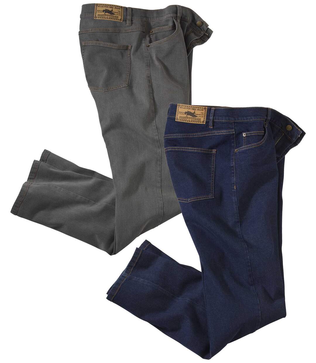 Lot de 2 Jeans Regular Stretch Confort