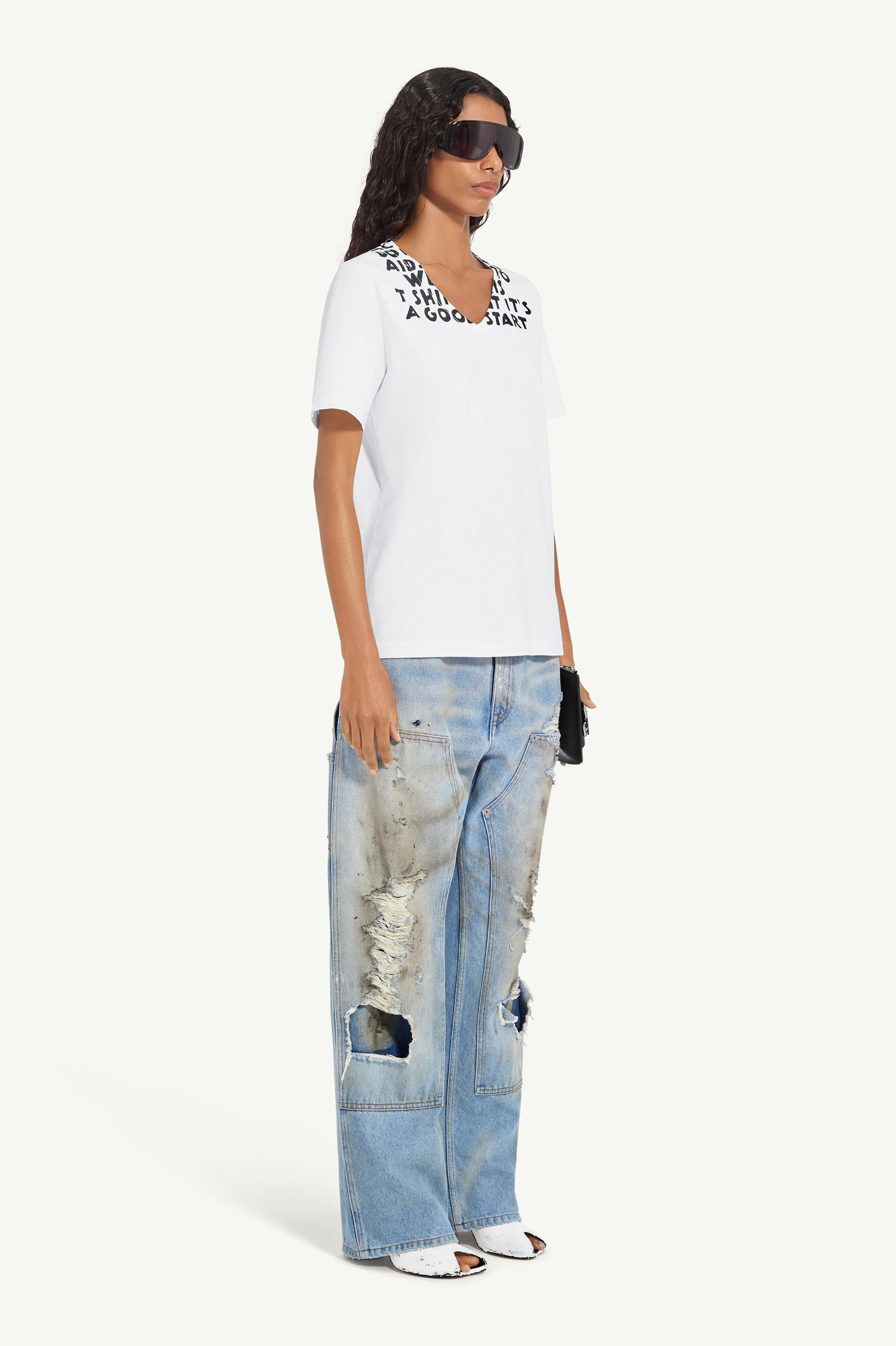 T-shirt col en V SIDA