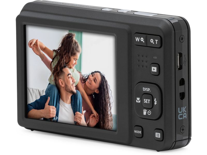Kodak Fotokamera PixPro FZ55 – Schwarz Schlanke, kompakte Point-and-Shoot-Kamera