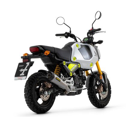 Silencieux Arrow X-Kone nichrom embout carbone - Gris