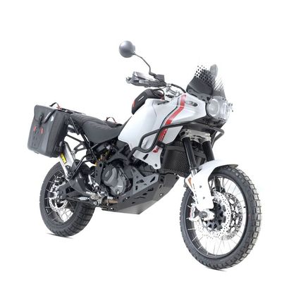Sacoches cavalières SW-MOTECH SysBag WP M/M (17-23 litres/17-23 litres) complet avec support - Noir
