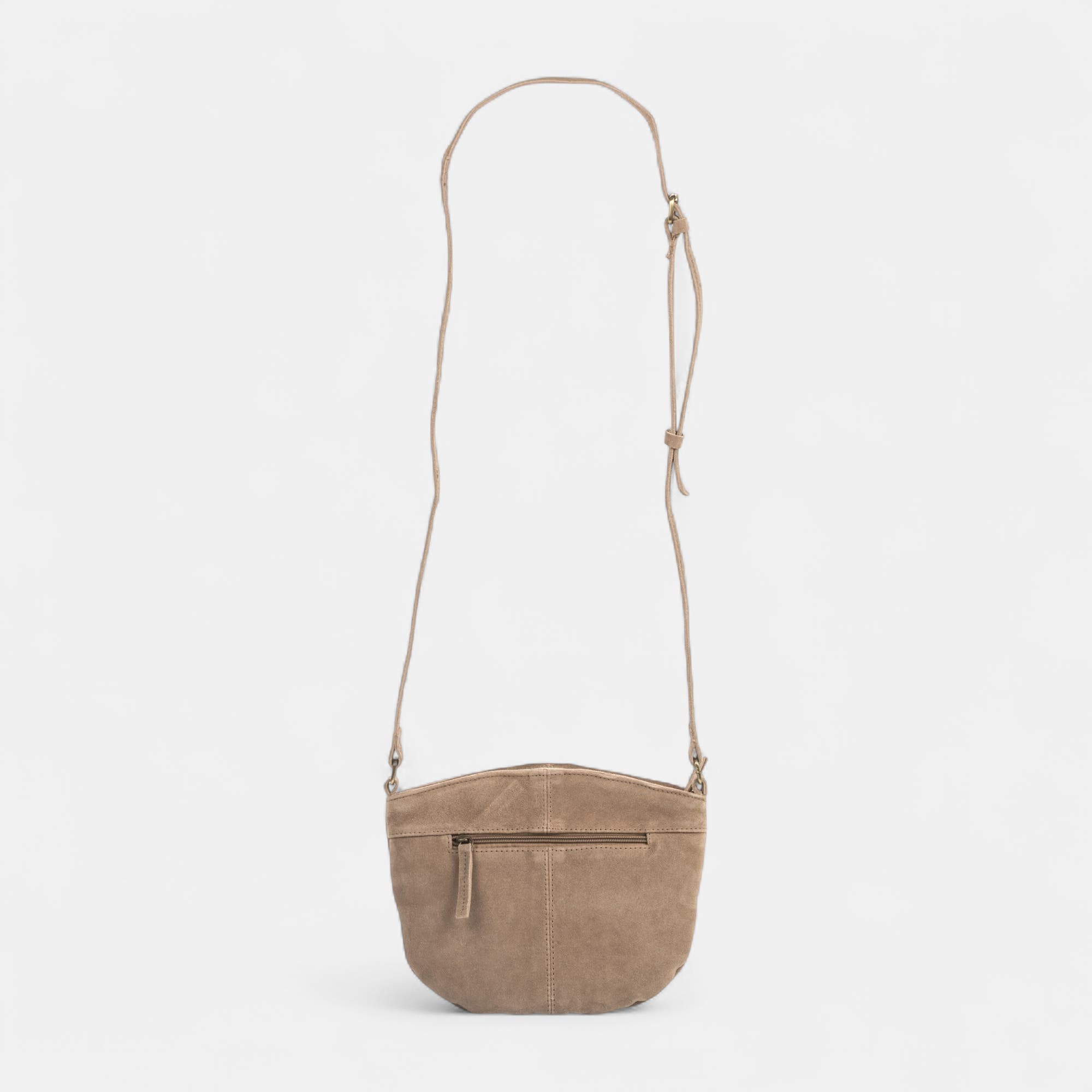 Sac bandoulière en cuir beige
