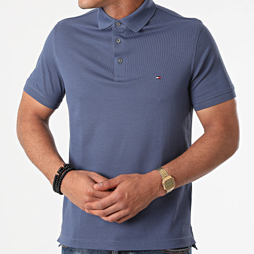 Polo Manches Courtes 1985 Slim 7771 Bleu