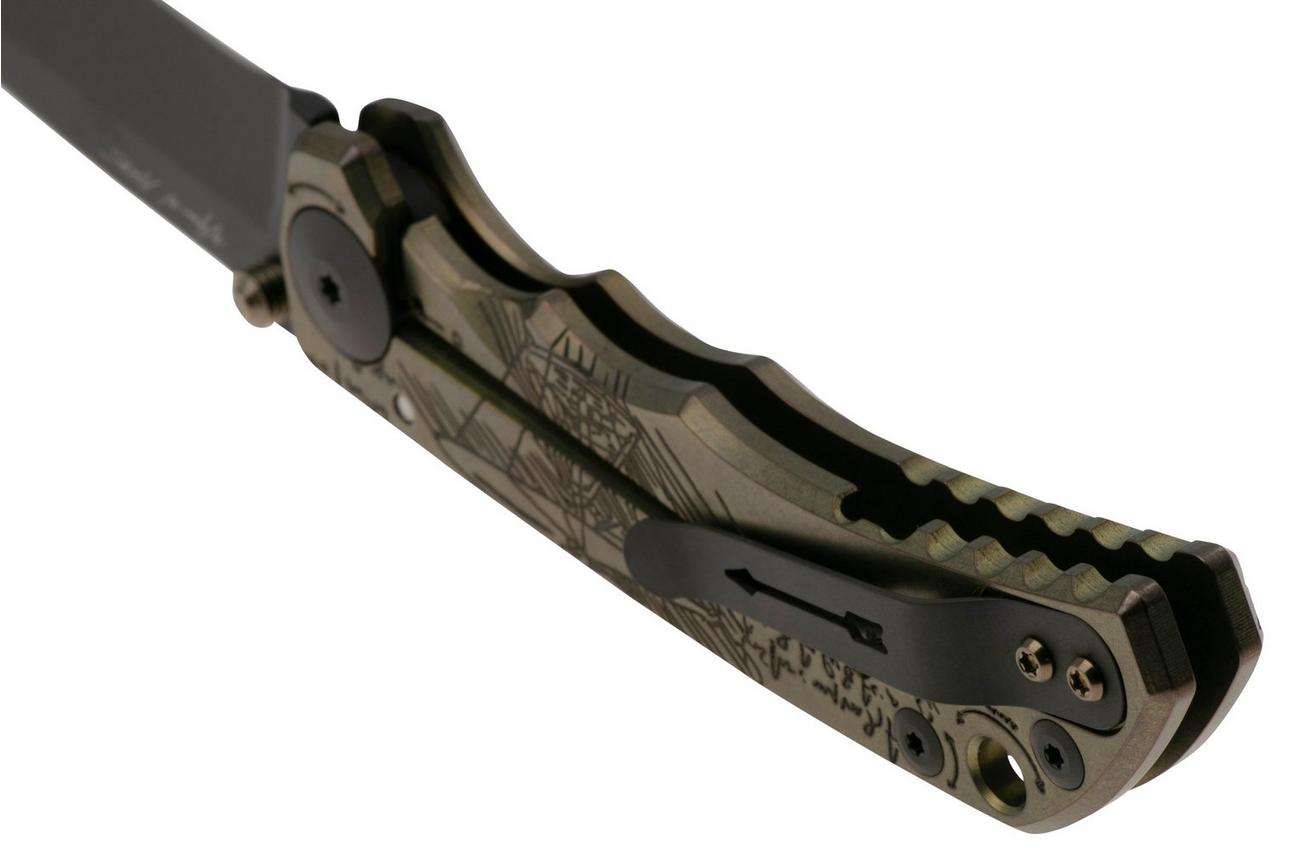 Spartan Blades Harsey Folder SF5DIVINCI Divinci's Vitruvian Man 2023 Special Edition, zakmes, Bill Harsey design