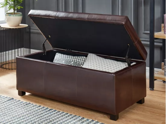 Banc coffre simili FILIPPO - Marron