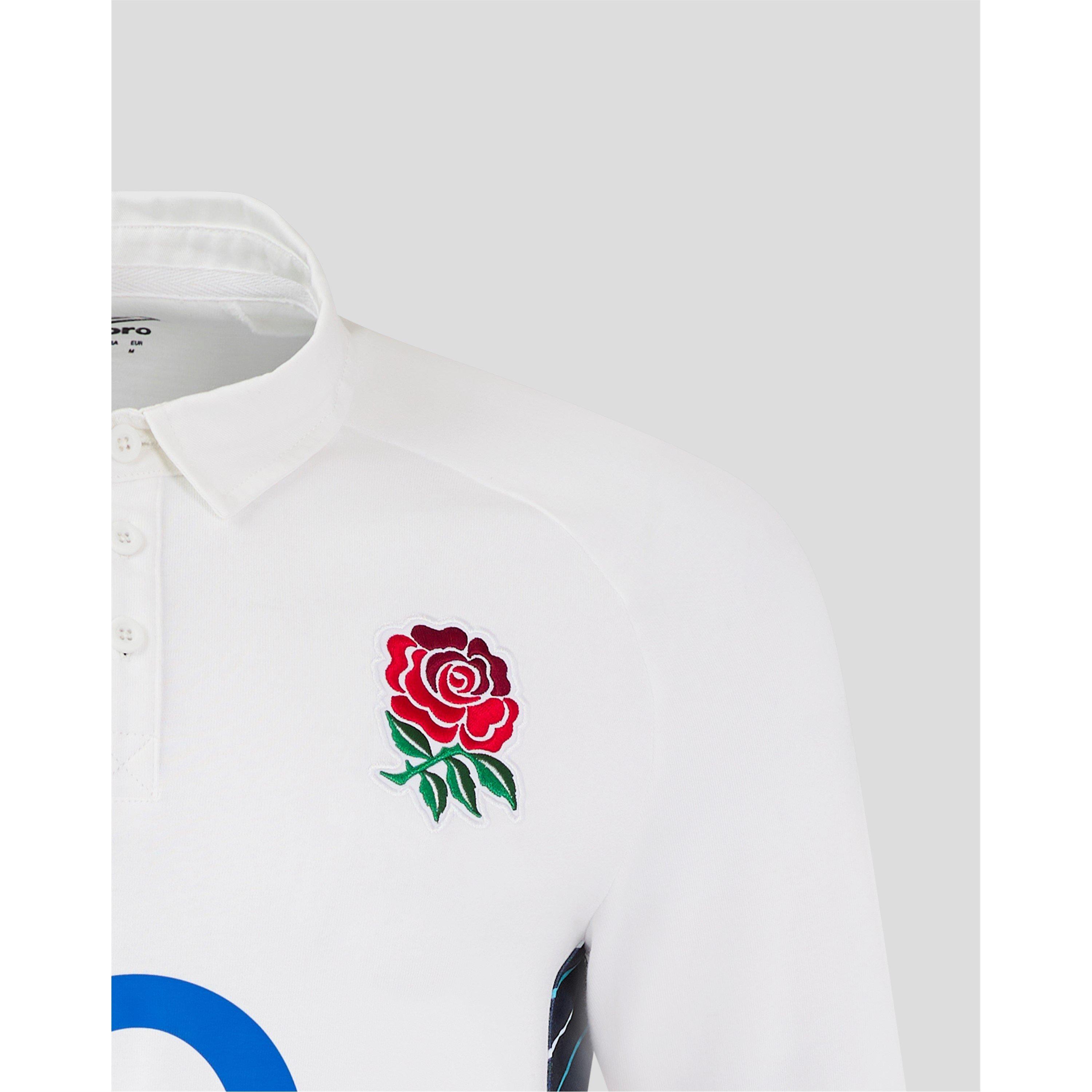 Umbro England Rugby Classic Home Long Sleeve Shirt 2024 2025 Juniors