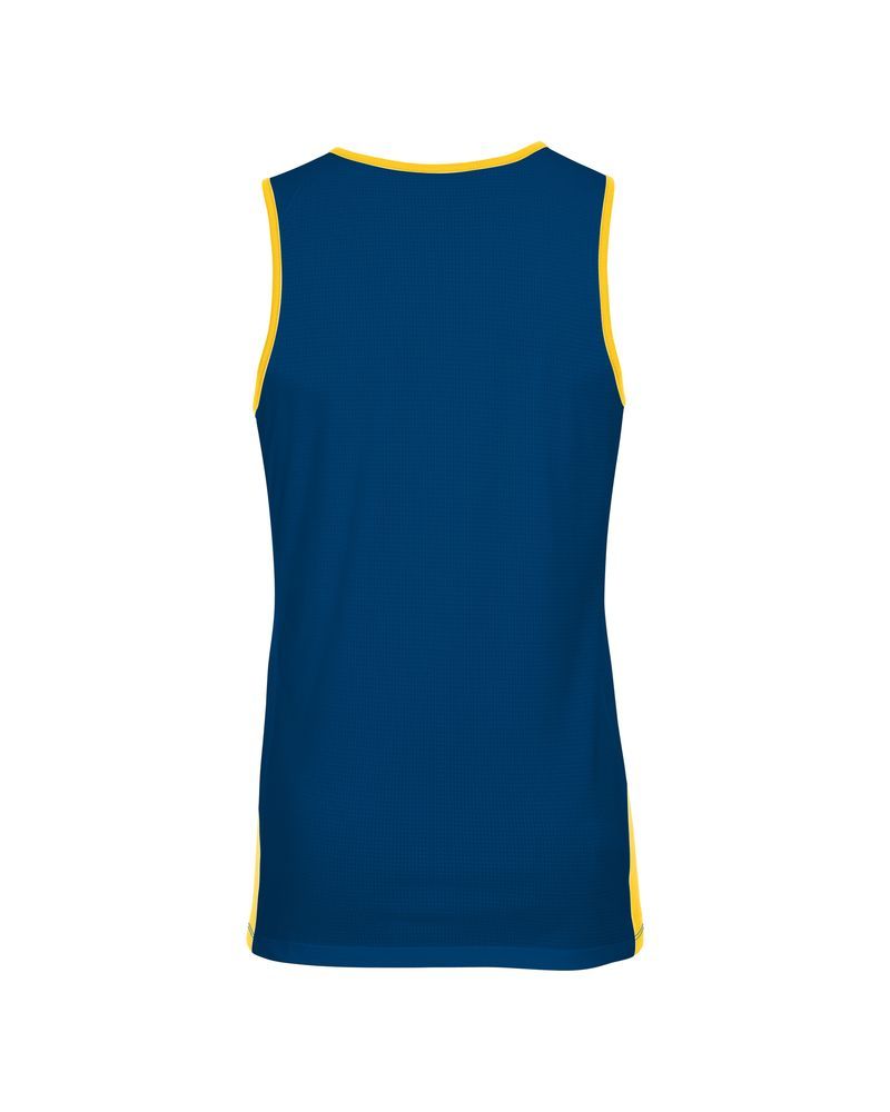 Maillot de basket reversible Nike Team Jaune & Bleu Royal pour homme