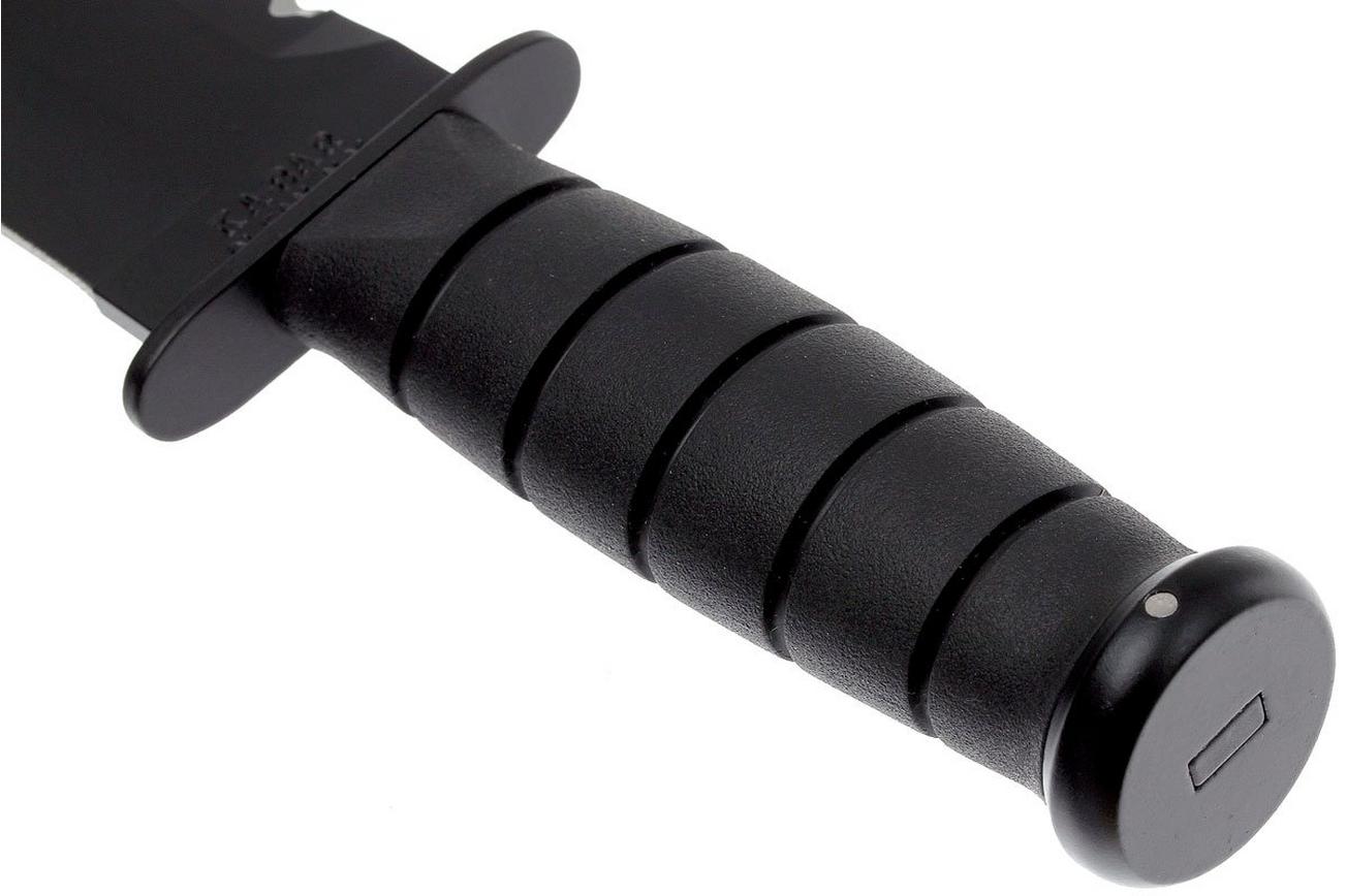 KA-BAR Big Brother 2211 deels gekarteld, Kraton, lederen foedraal