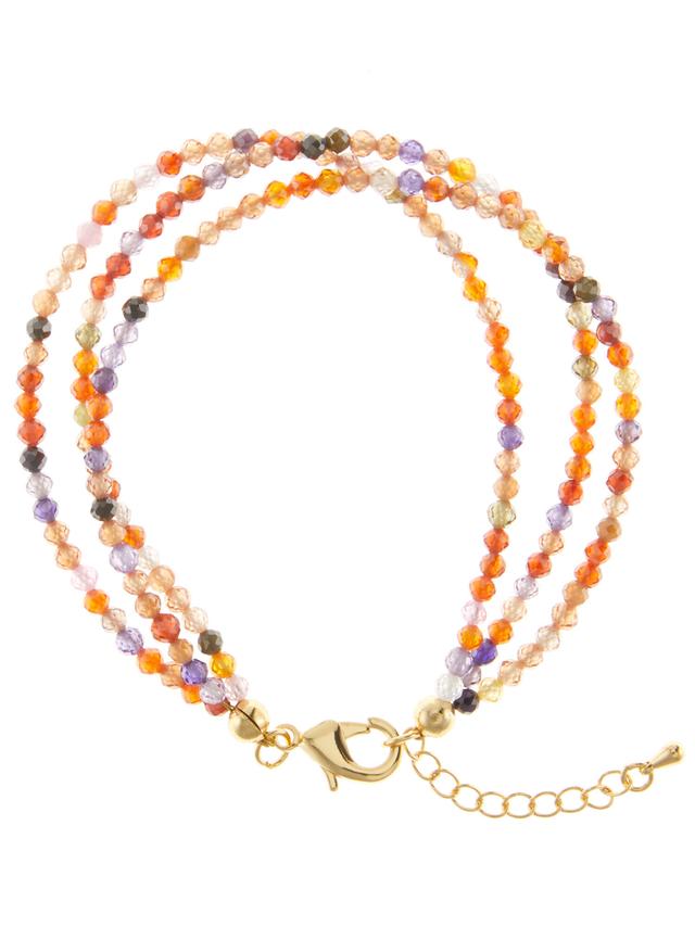 Star-Armband, Zirkonia, 3-reihig
