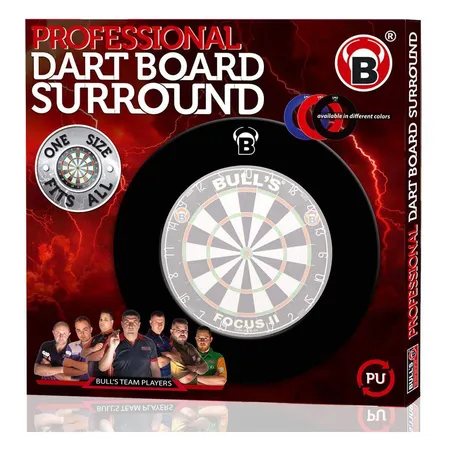 BULL'S Darts Pro Dart Board Surround schwarz