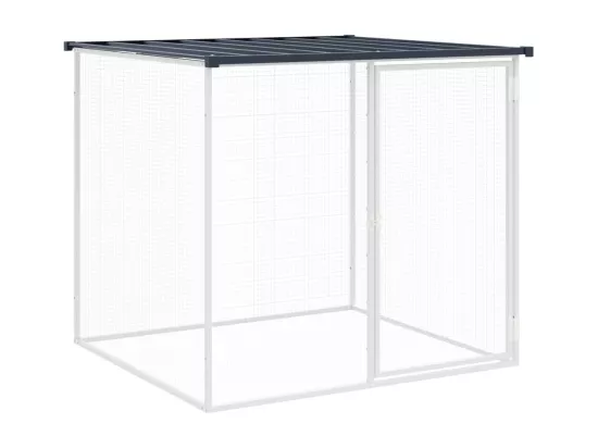 Poulailler avec toit anthracite 1003x98x90 cm acier galvanisé