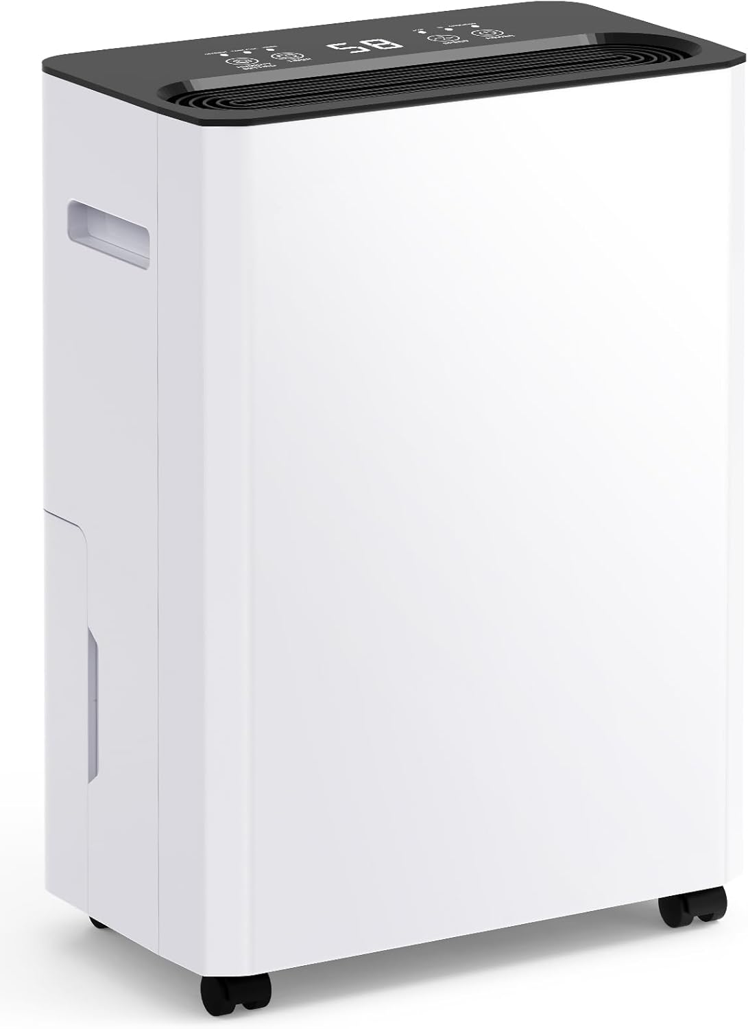 Luftentfeuchter Elektrisch 12L/Tag, Energiesparender Raumentfeuchter für Wohnung & Keller bis 150m³ (50m²), Leiser Entfeuchter gegen Schimmel mit 3L Tank, Wäschetrocknung & 24h Timer