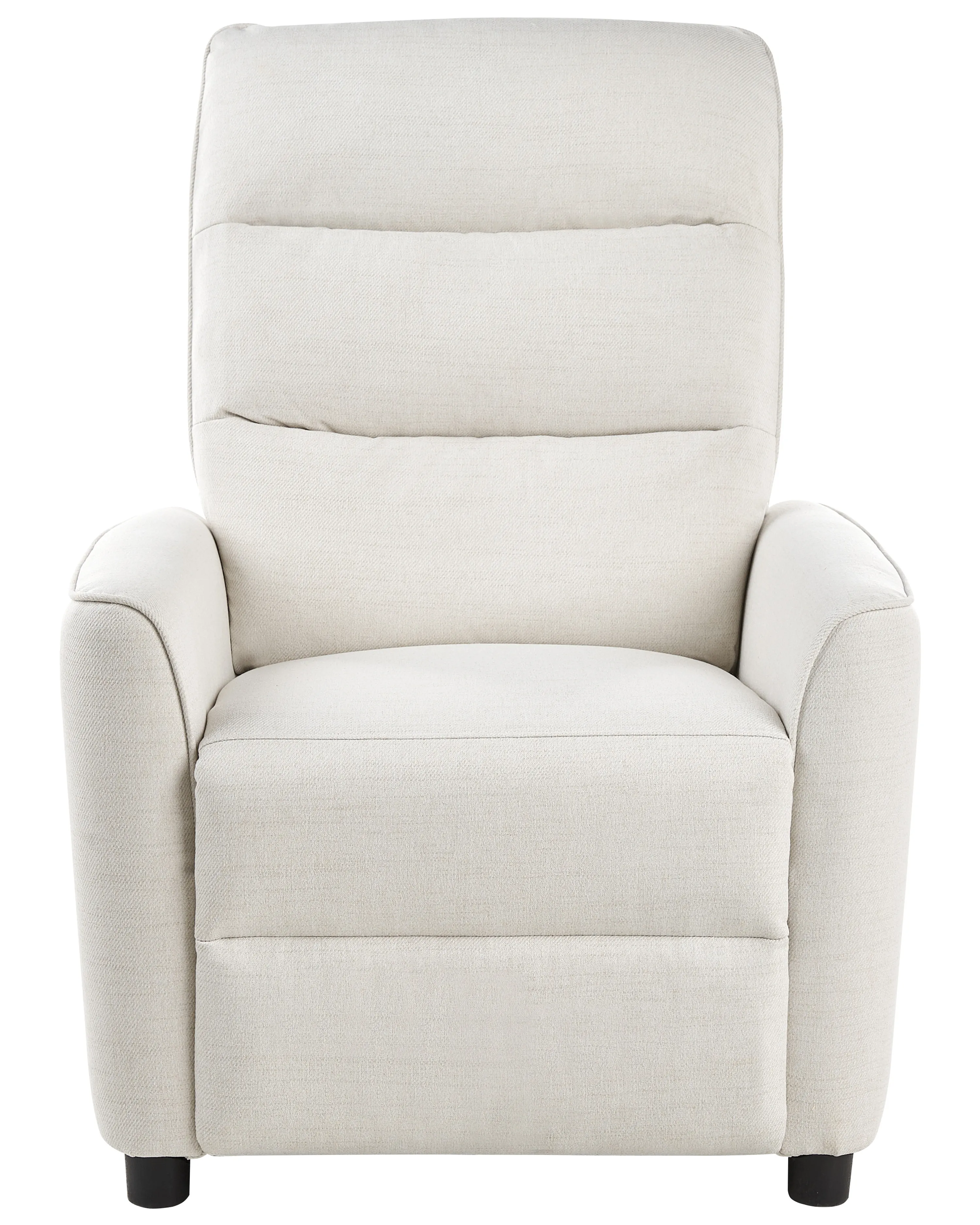Relaxfauteuil SANDE inclusief voetensteun Stof Gebroken wit