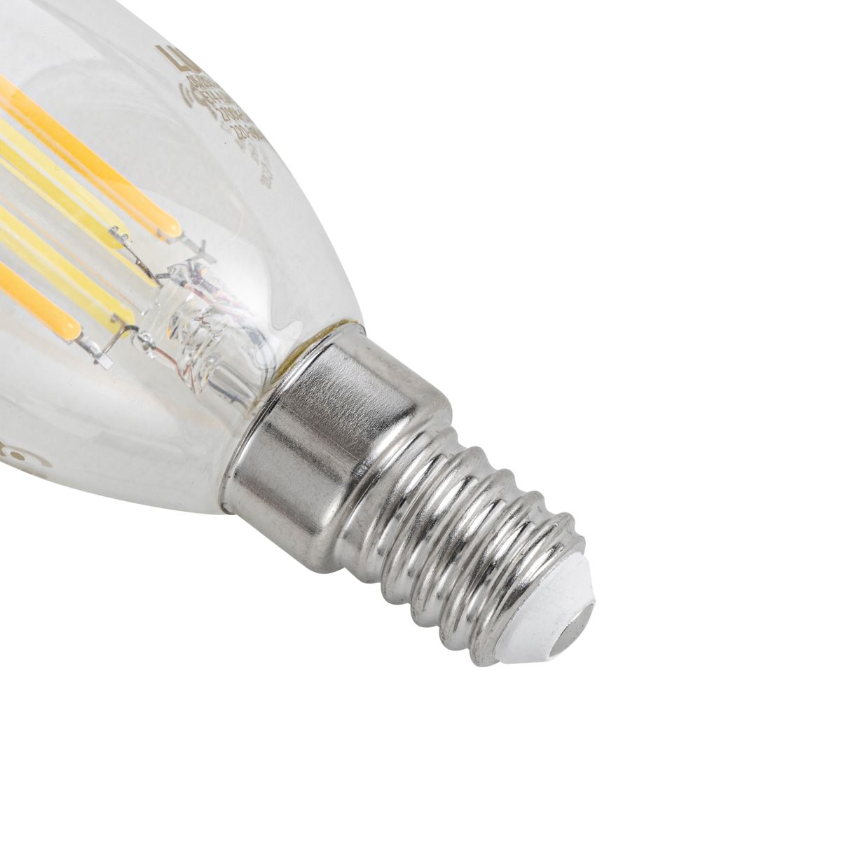 Set van 5 Smart E14 LED lampen C35 helder 4.2W 470 lm 2700-6500K