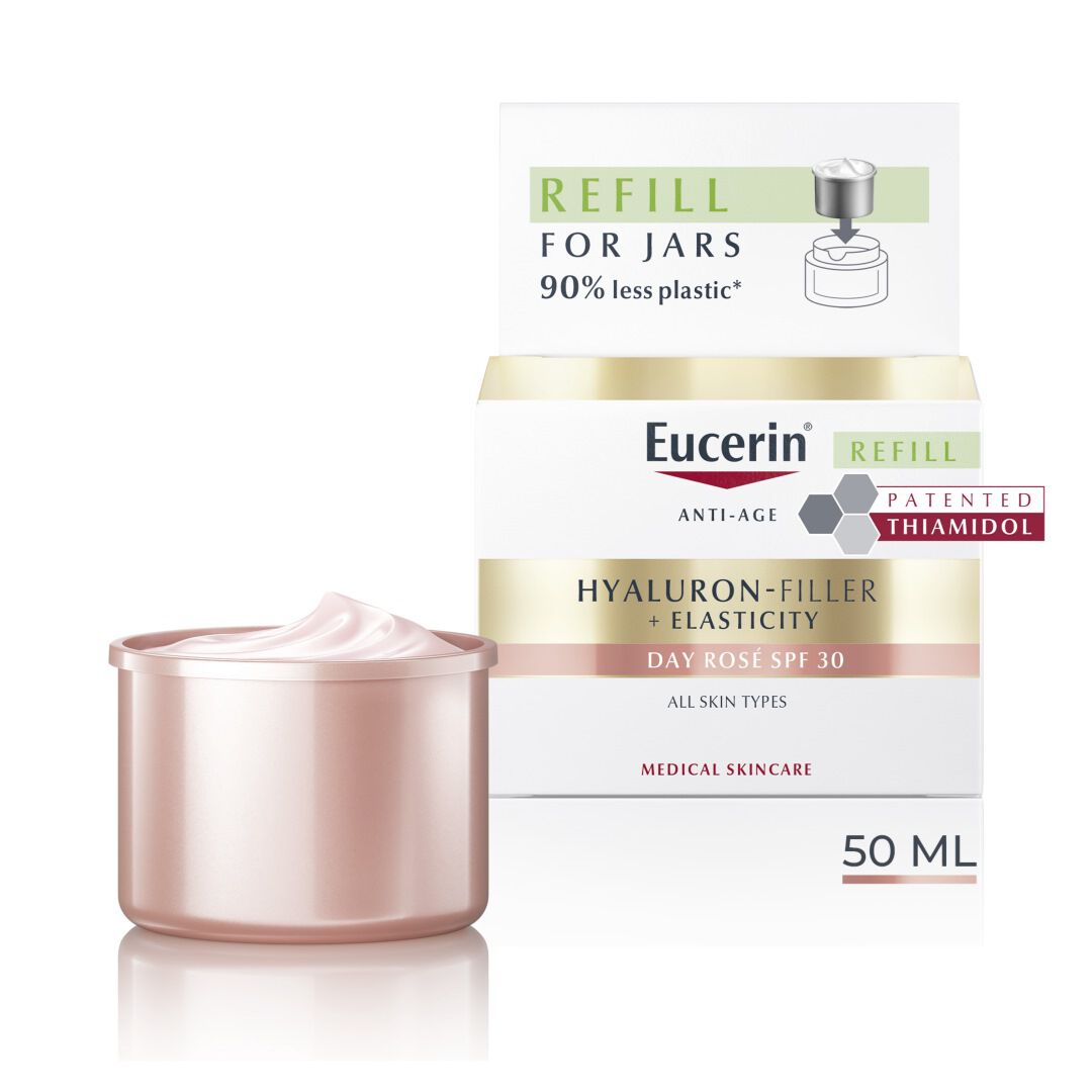 EUCERIN  Hyaluron-Filler + Elasticity Creme de Dia Rose FPS 30 Recarga - 50ml