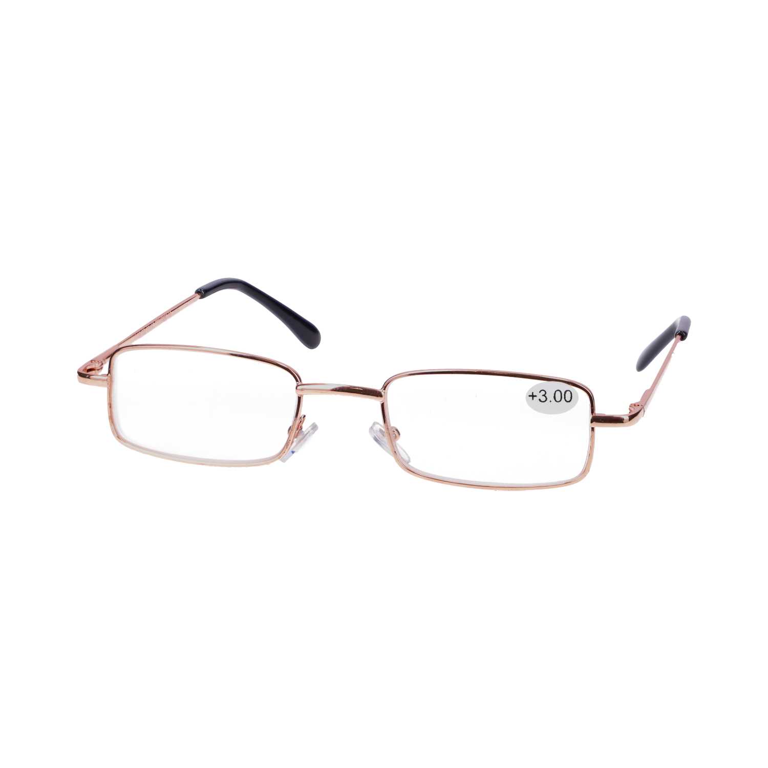 Star Optic Lesehilfe MD6 aus Metall +3,0 Dioptrien gold glänzend