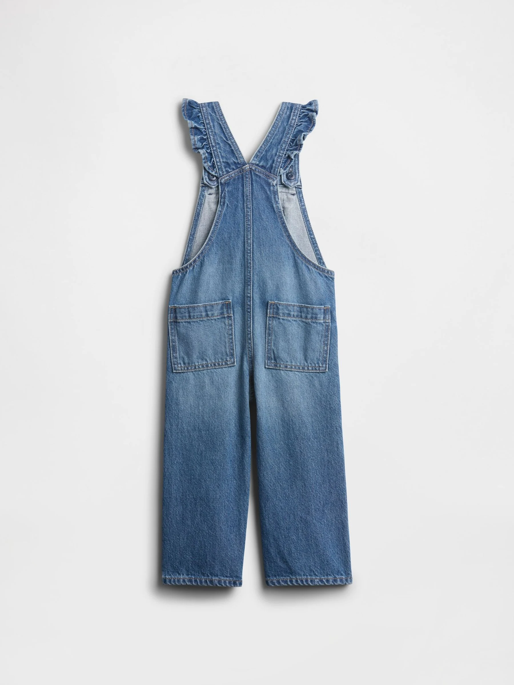 Gap denim bretelbroek met strik (6mnd -5jr)