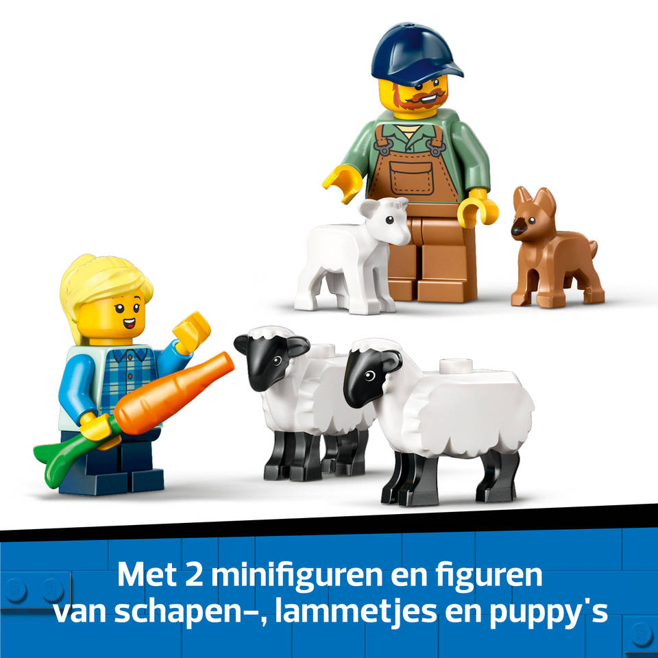 LEGO City rode tractor met aanhanger met schapen 60461