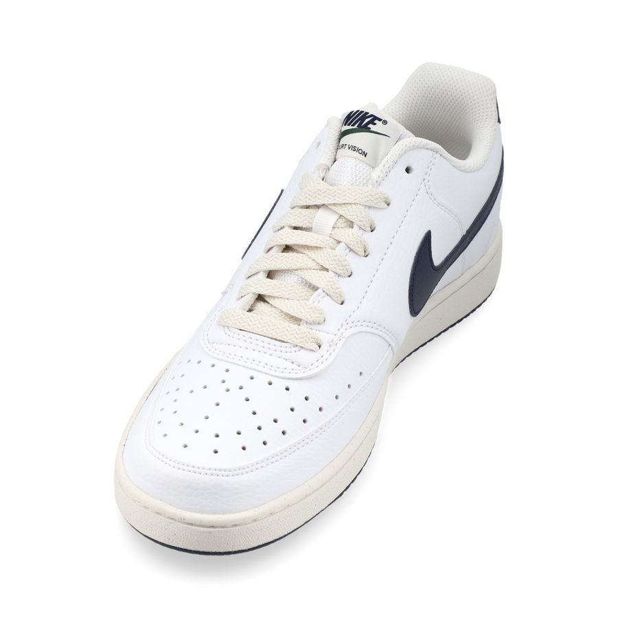 Nike Chaussures Court Vision Low - Blanc/Bleu Foncé