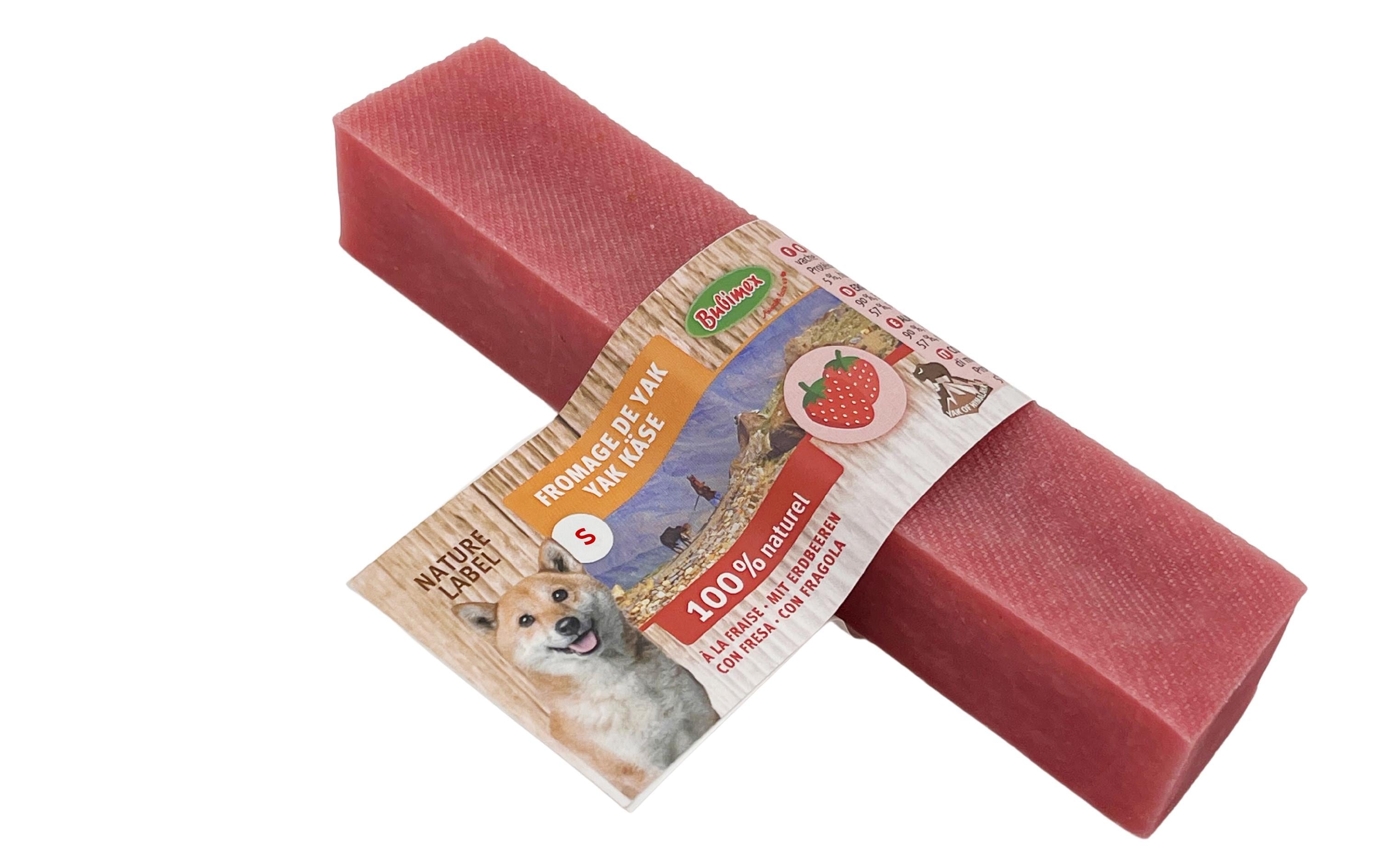 Yakkäse mit Erdbeeren, 60 - 80 gKauspass für Hunde