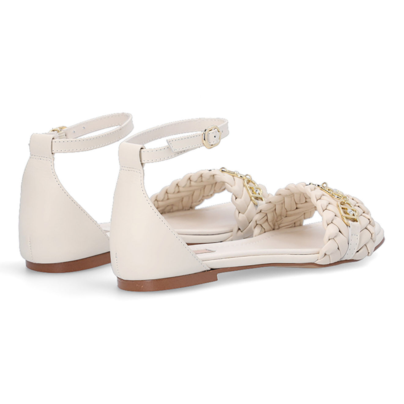 Liu-Jo Sandales en Cuir Rym blanches