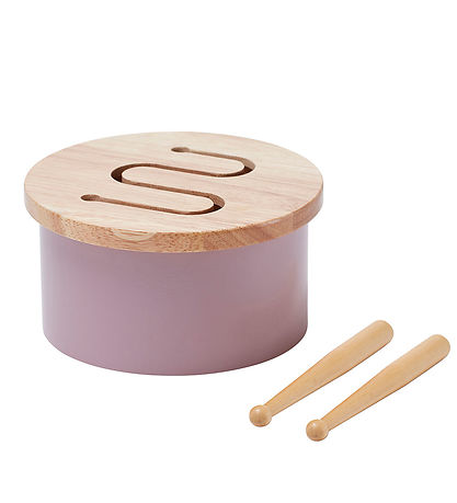 Kids Concept Holzspielzeug - Trommel Mini - 16,5 x 9 cm - Lila