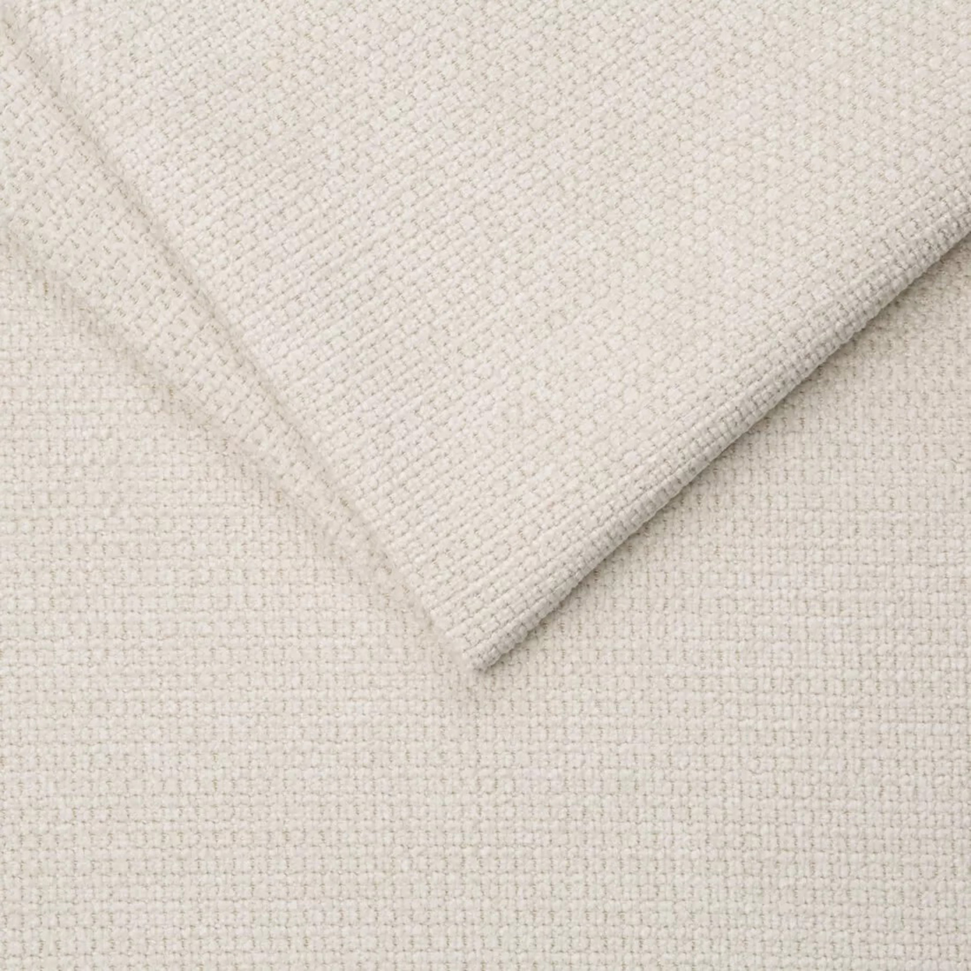 Ecksofa - cream - mit Liegefunktion - Staukasten links
