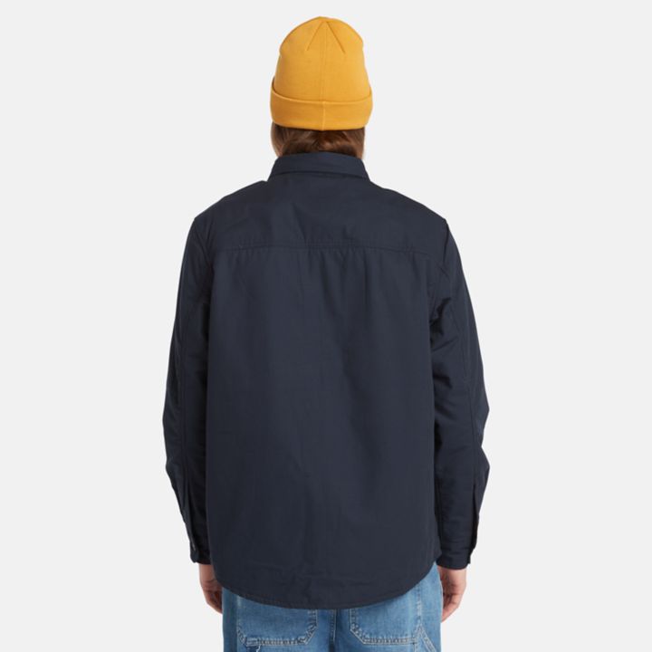 Sobretudo Windham com forro de lã para homem, na cor azul marinho.