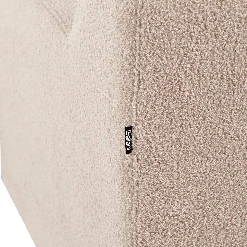 AGERUP - Fauteuil - Beige - Bouclé