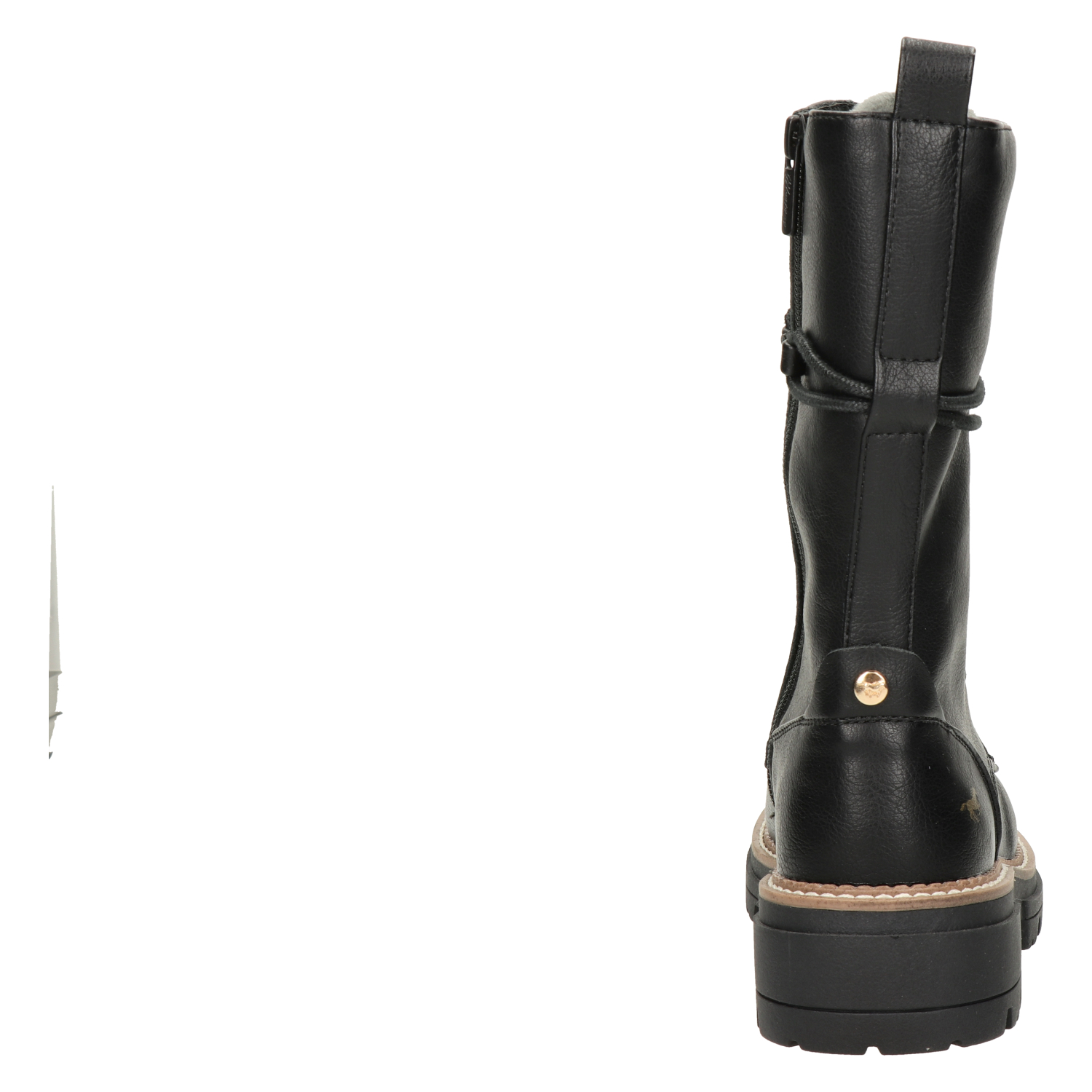 dames veterboot Mustang Zwart