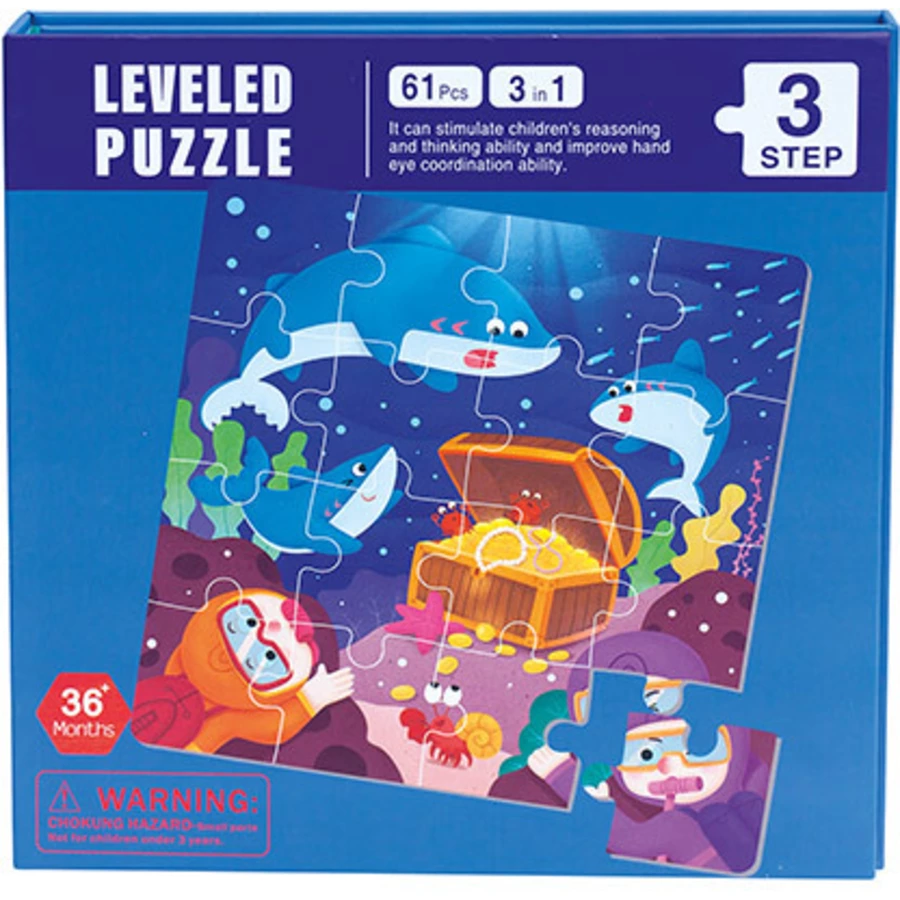 Bino Magnetpuzzle 3 in 1, Meereswelt