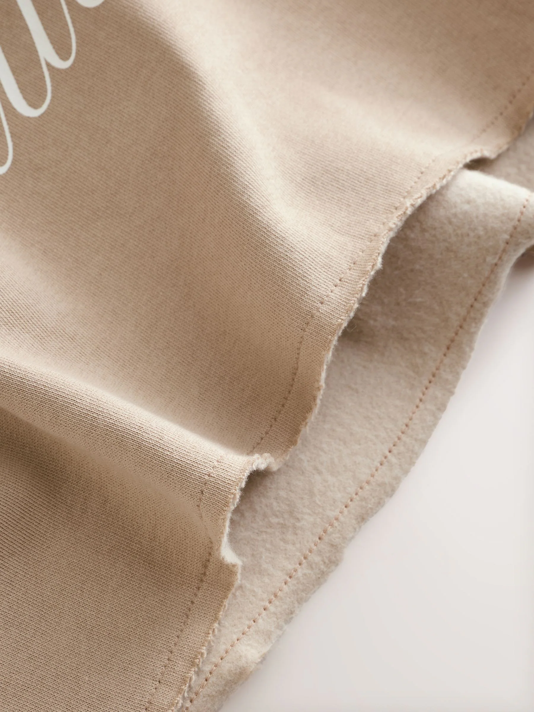 Beige - Set van hoodie en legging met slogan (3-16jr)