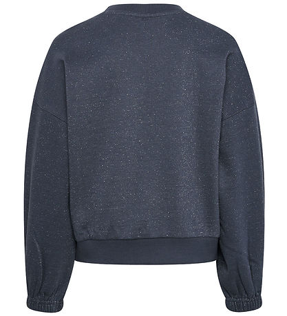 Hummel Sweatshirt - hmlGizela - Ombre Blue m. Glitzer