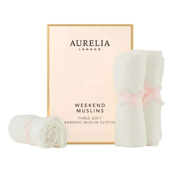 Aurelia London Lingettes de nettoyage en bambou - Set de 3
