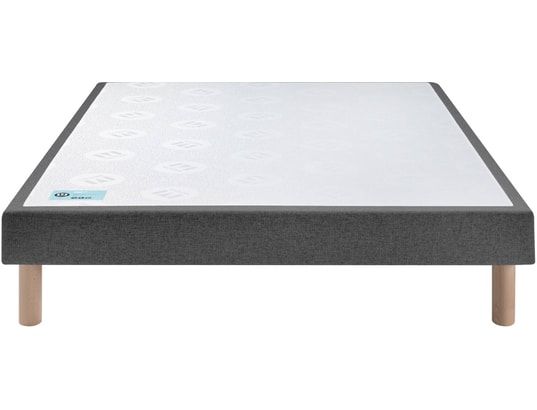 MERINOS - Sommier 140 x 190 Petit Dormeur gris anthracite 1419