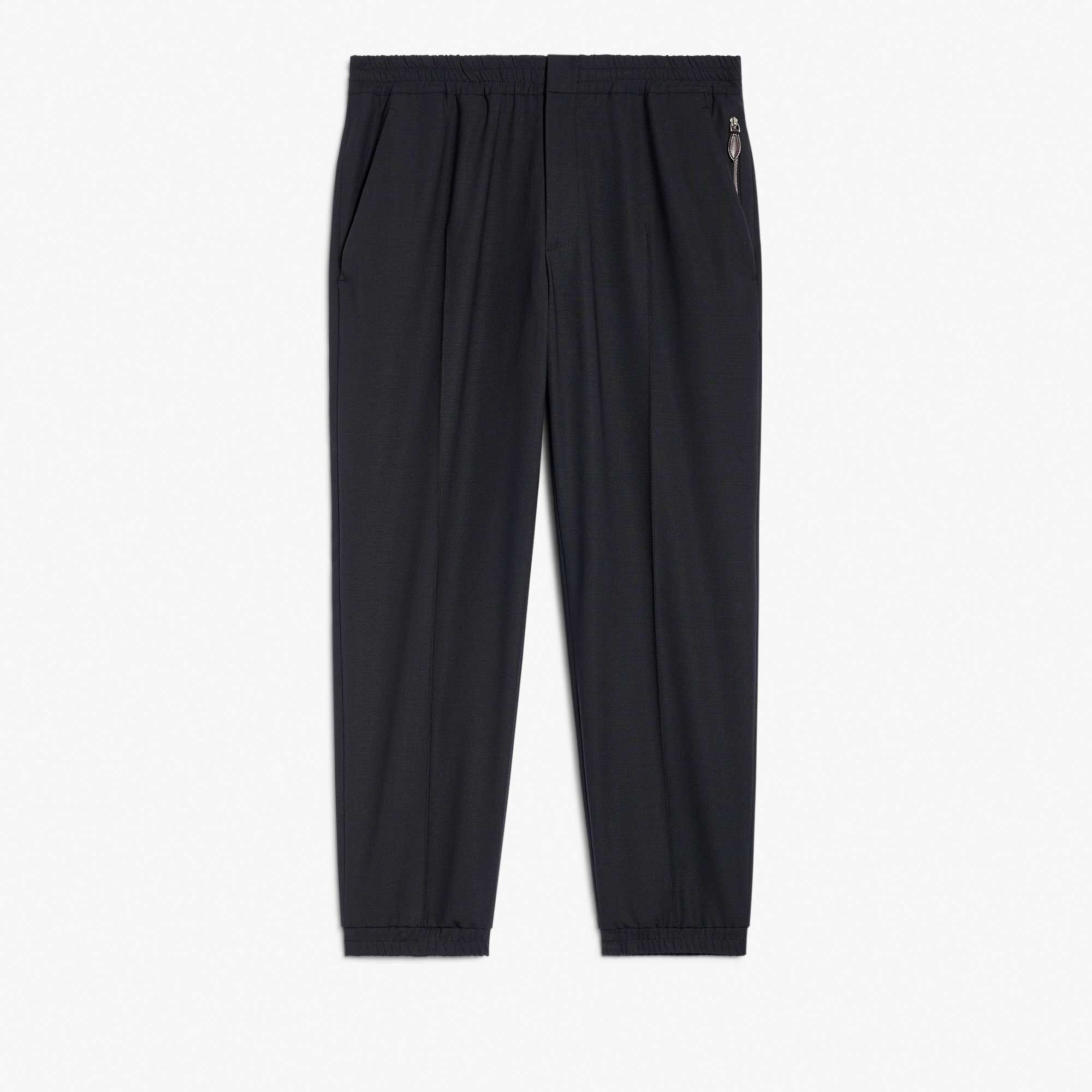 Pantalon De Jogging En Gabardine De Laine Stretch