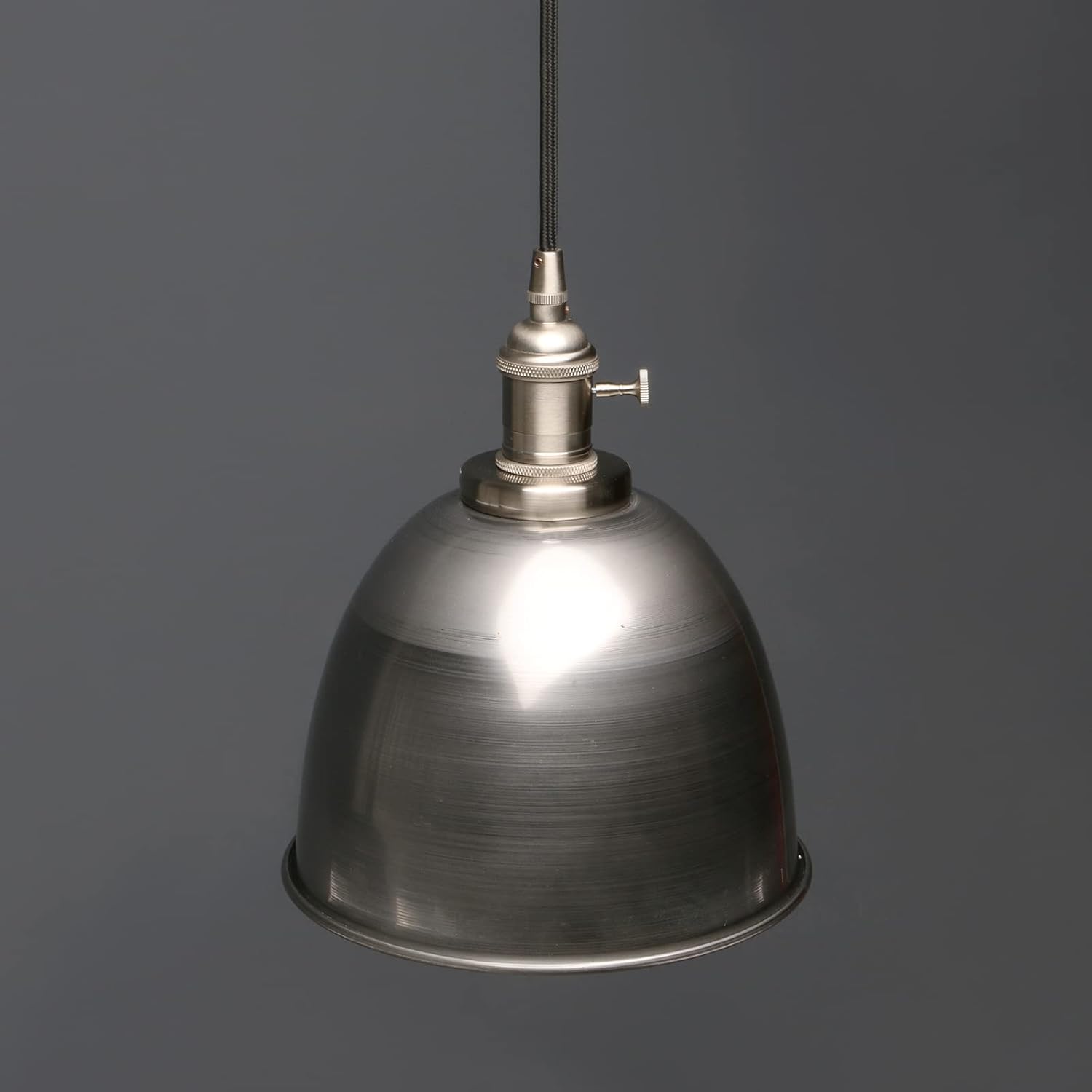 Phansthy 2 Stücke Pendelleuchte Esstisch Vintage Klarlack Industrial Metall Lampenschirm Hängeleuchte,Hängelampe, Küchenlampen Hängend Vintage, Hängelampe Esstisch, Pendellampe im Landstil (Klarlack)