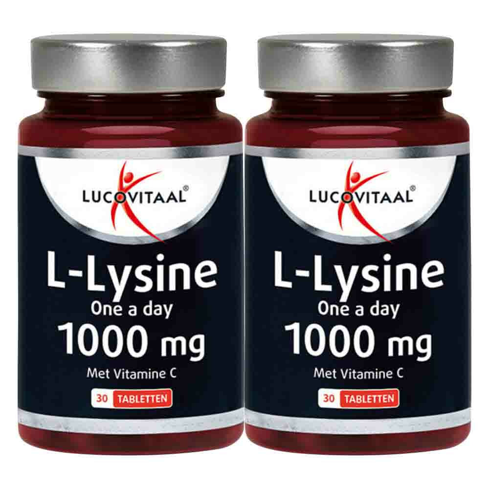 2x Lucovitaal L-Lysine 1000mg One a Day30 tabletten