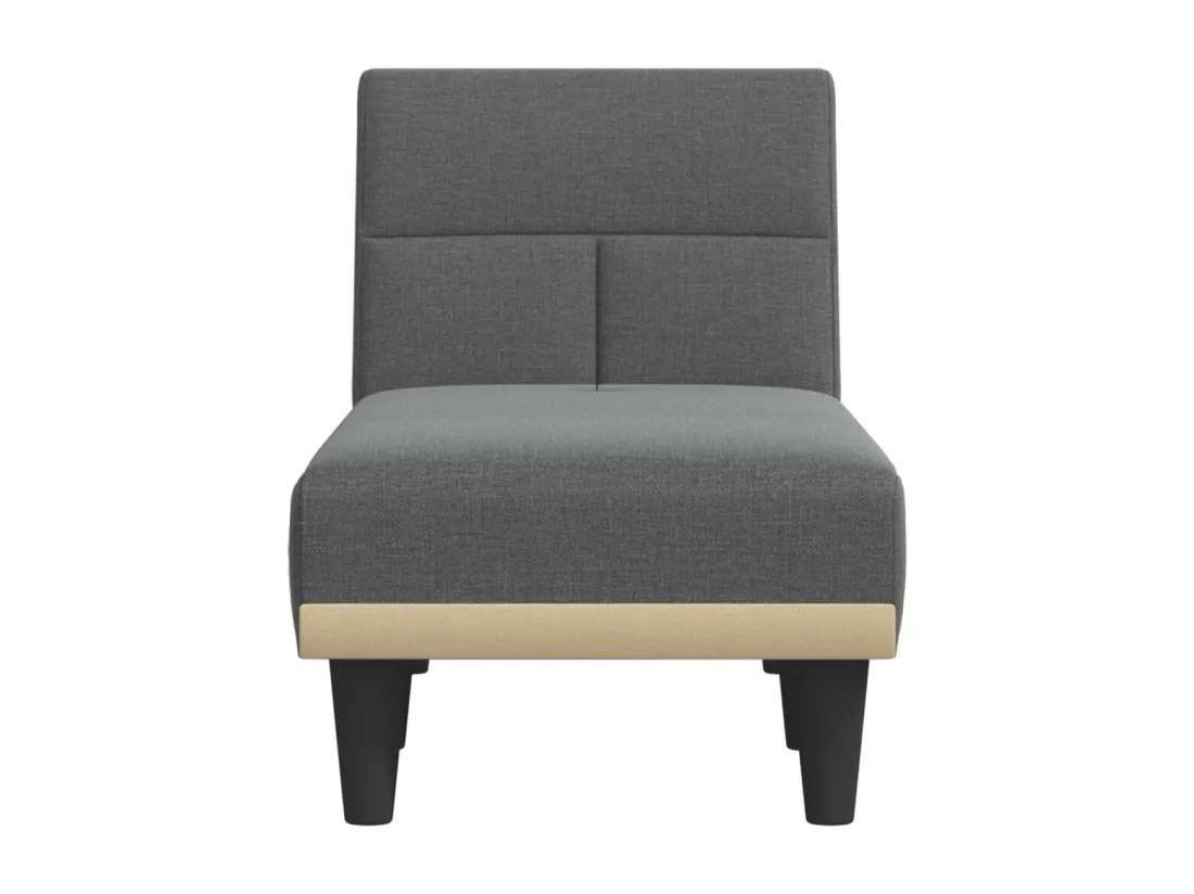 Prolenta Premium - Chaise longue gris foncé tissu
